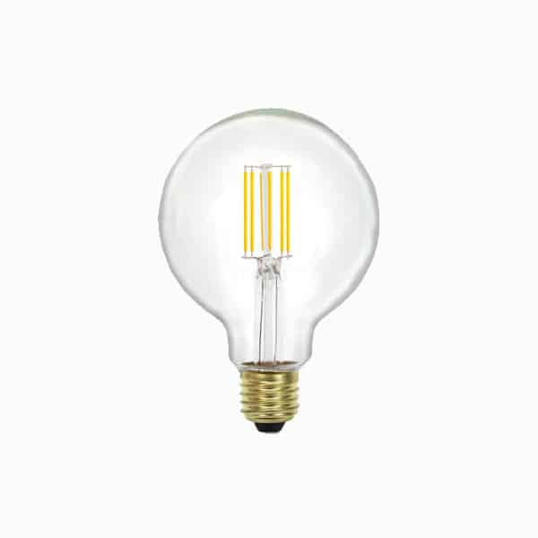 נורת דמוי פחם G95 לד גלוב 8W 2700K שקופה E27